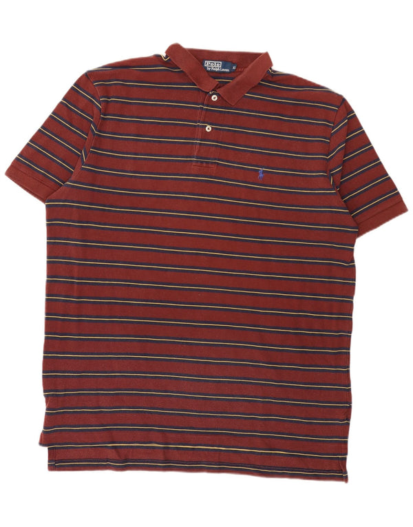 Polo Ralph Lauren Chemise Homme XL Coton Rayé Bordeaux