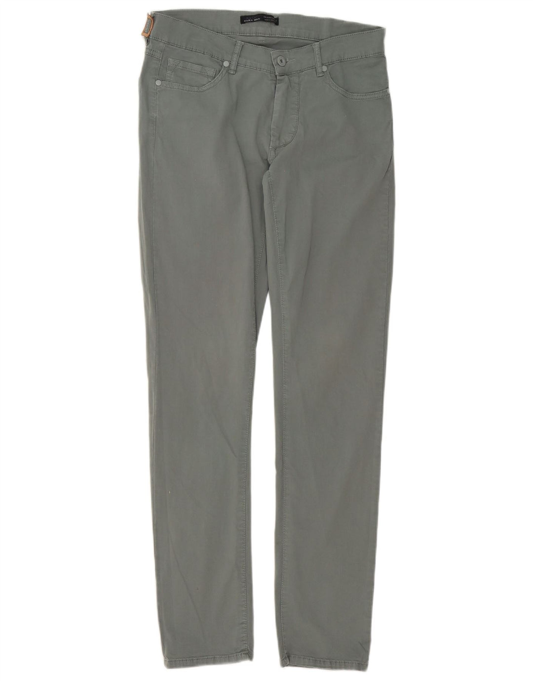ZARA Jeans Slim Homme EU 40 Moyen W31 L31 Gris Coton