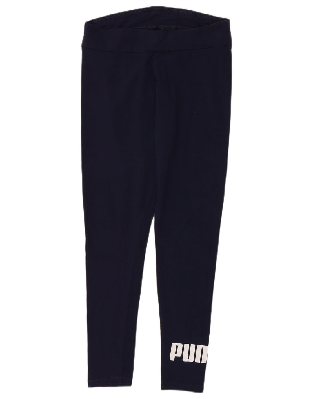 Puma Leggings graphiques pour femmes UK 12 coton bleu marine moyen