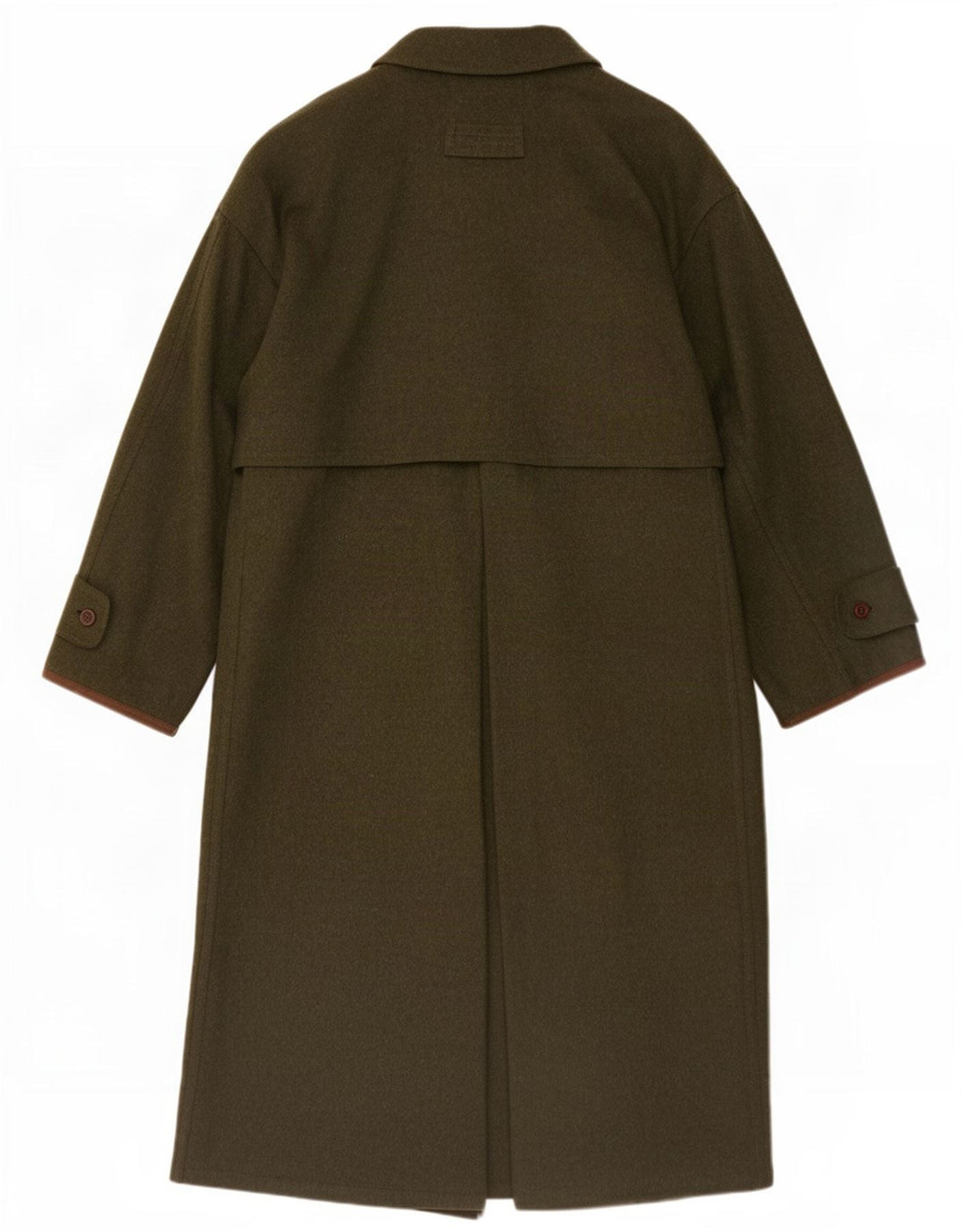 Amadeus Manteau Homme UK 38 Laine Vierge Kaki Moyen