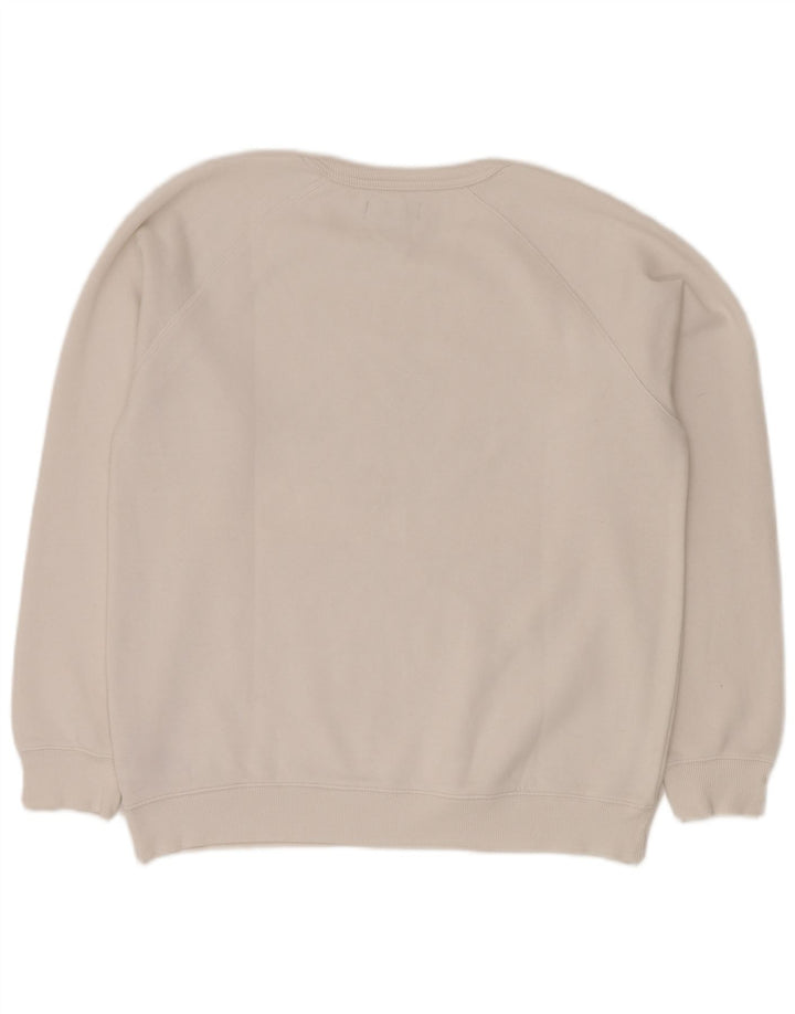 ADIDAS Sweat-shirt graphique pour homme en coton blanc moyen