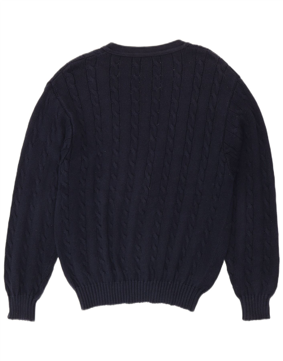 BENETTON Pull Cardigan Homme Grand Bleu Marine Coton