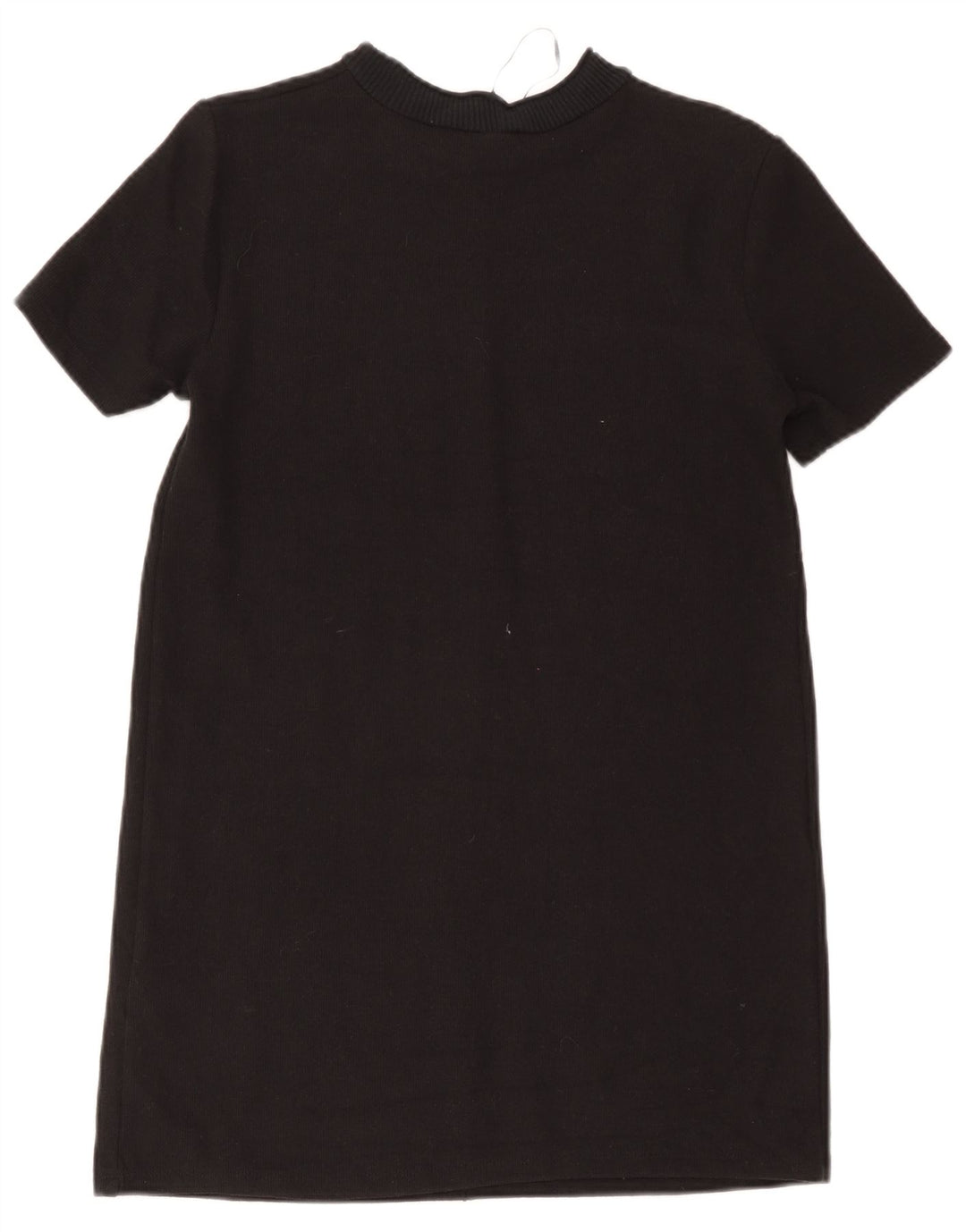 Zara Robe droite pour femme UK 12 en coton noir moyen
