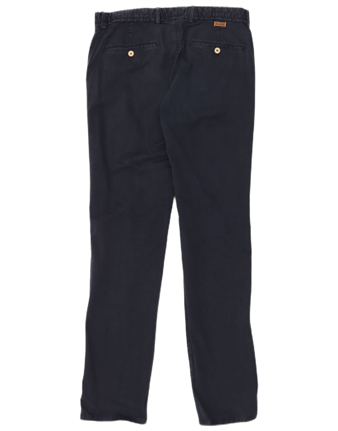 MASSIMO DUTTI Pantalon Chino Coupe Slim Homme EU 42 Large W32 L34 Bleu Marine