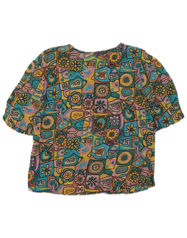 Primavera Firenze Chemisier à manches courtes pour femme UK 3 XS Multicolore