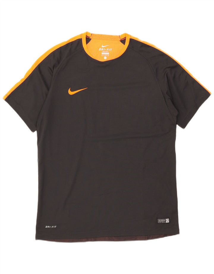 Nike Hommes Dri Fit T-Shirt Haut Large Noir Colorblock