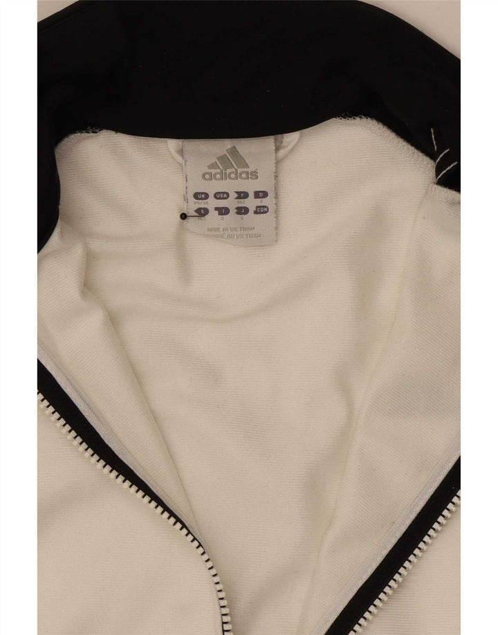 Adidas Veste de survêtement pour homme UK 34/36 Petit Blanc Colorblock