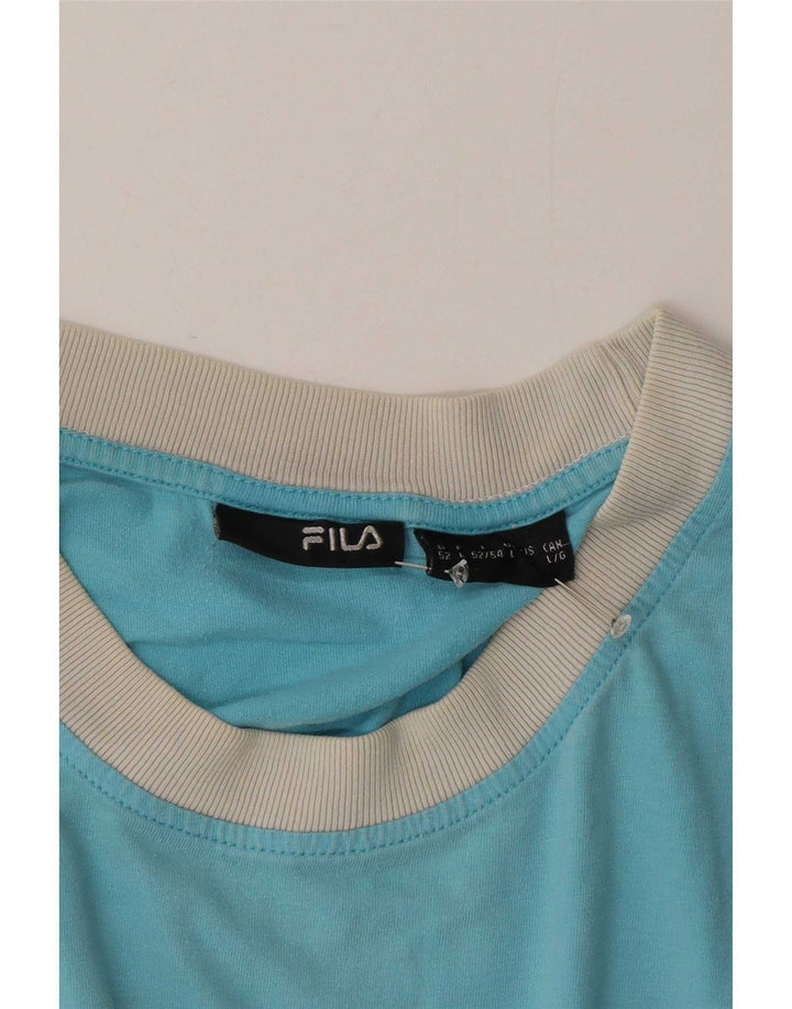 Fila T-Shirt Homme Haut Large Bleu Colourblock