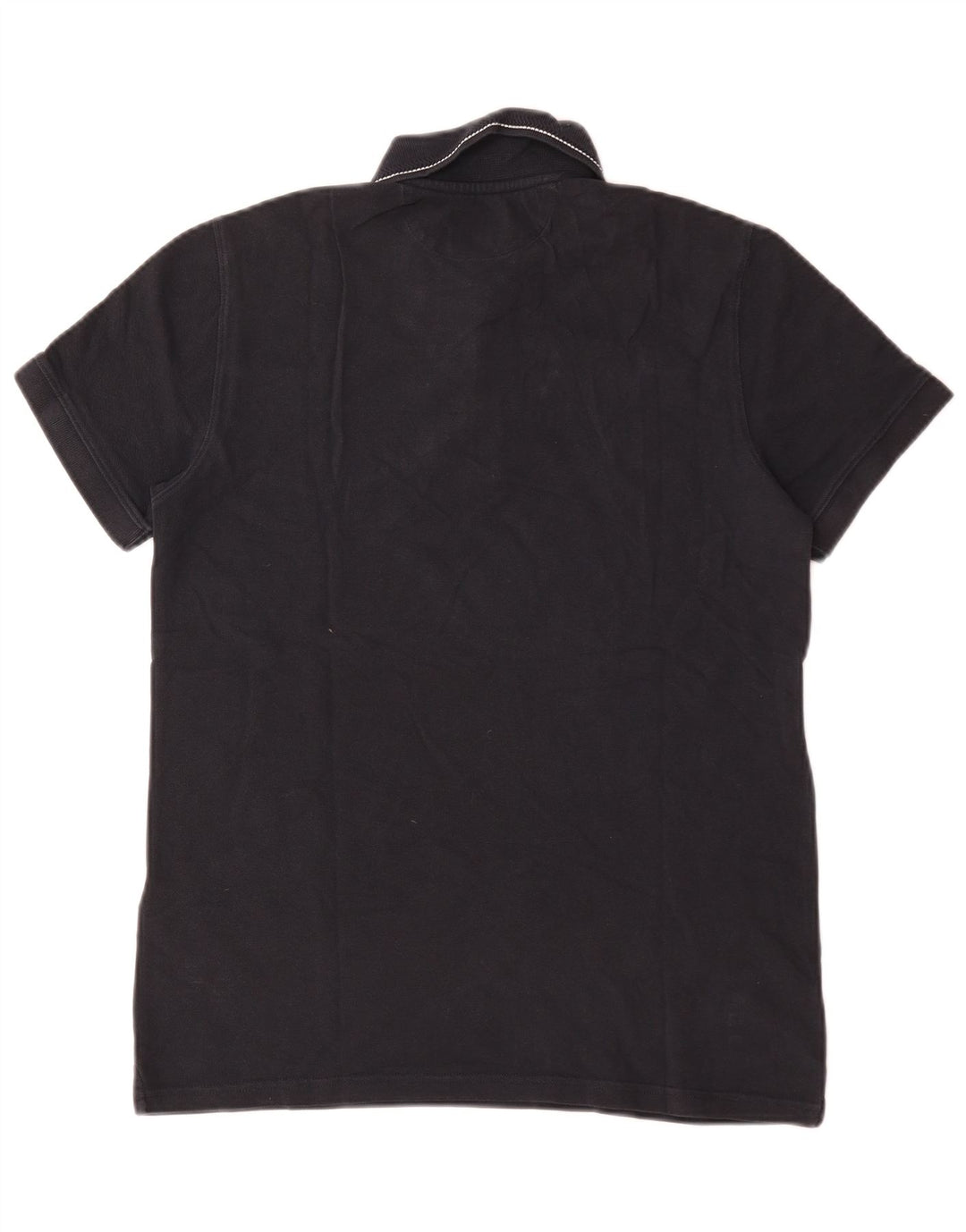 Massimo Dutti Polo Homme Bleu Marine Moyen Coton