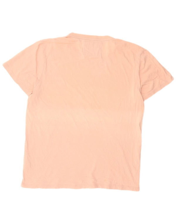 Superdry T-Shirt Graphique Homme Top 3XL Rose Coton