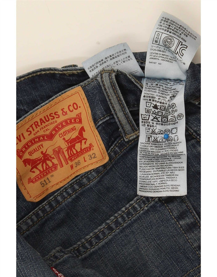 Levi's Jean Slim 511 Homme Bleu W36 L32 Coton