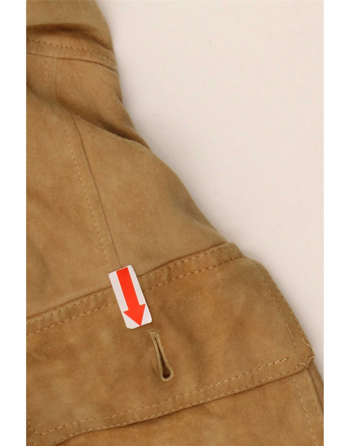 Vintage Veste en daim pour homme IT 56 3XL Beige