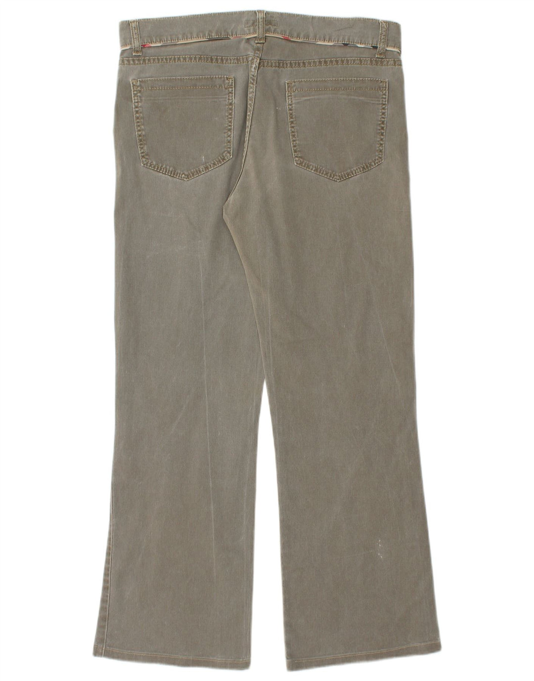 BURBERRY Jean droit pour femme UK 10 Small W32 L29 Coton kaki