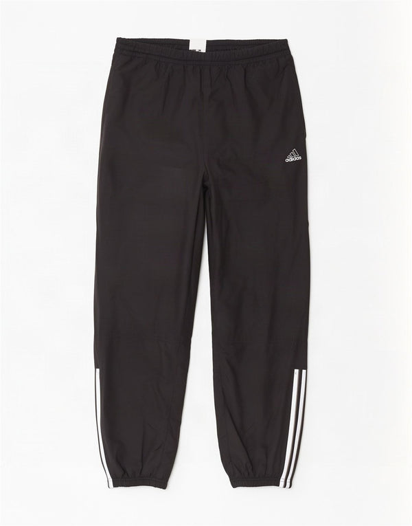 Adidas Pantalon de survêtement pour homme UK 42/44 Large Noir Polyester Sports