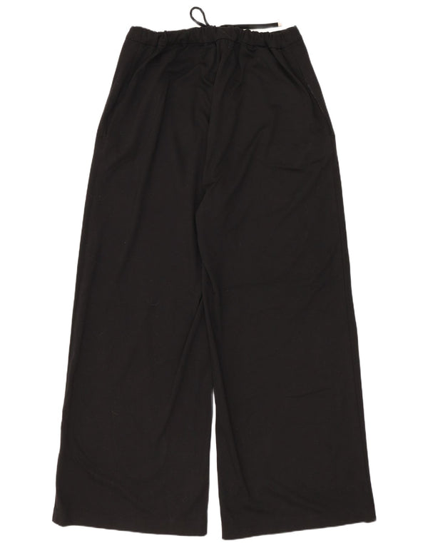 Marks & Spencer Pantalon décontracté taille haute pour femme UK 14 Large W32 L29 Noir