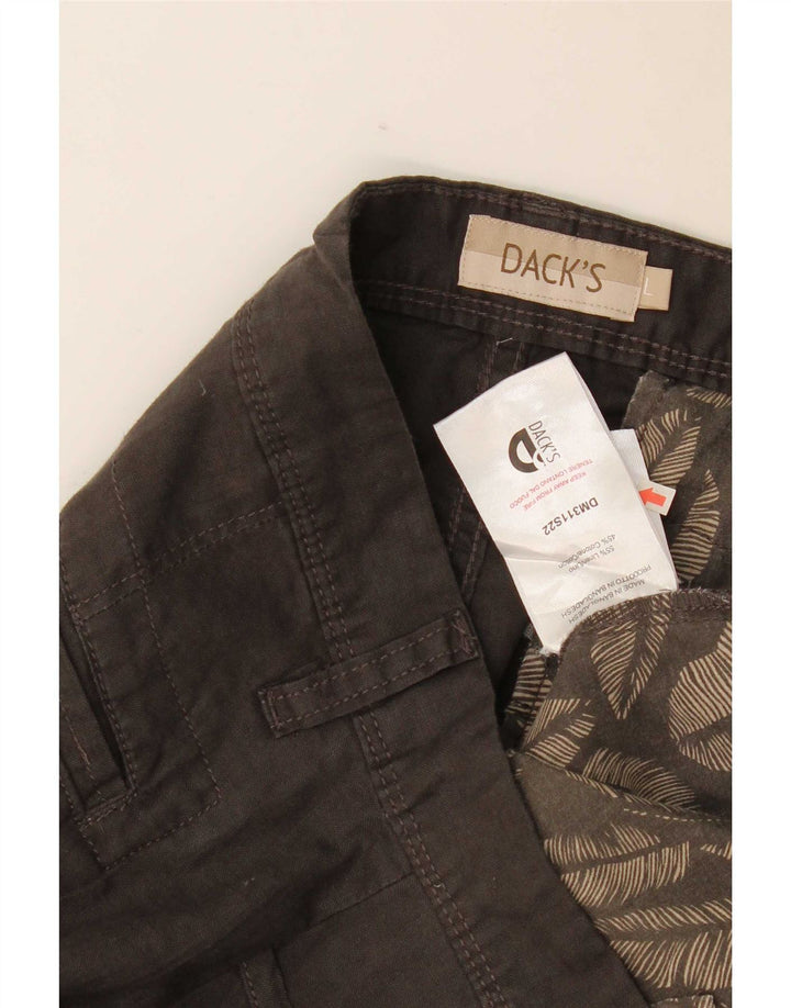 Dack's Pantalon Cargo Slim Homme Large W34 L32 Lin Gris