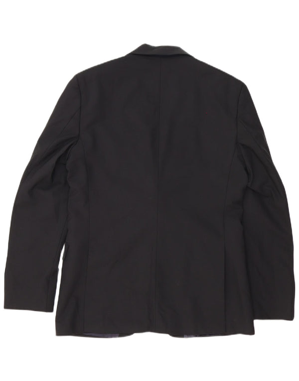 Ted Baker Veste blazer coupe régulière à 2 boutons pour homme UK 38 en coton noir moyen