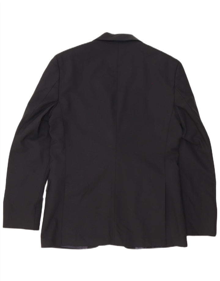 Ted Baker Veste blazer coupe régulière à 2 boutons pour homme UK 38 en coton noir moyen