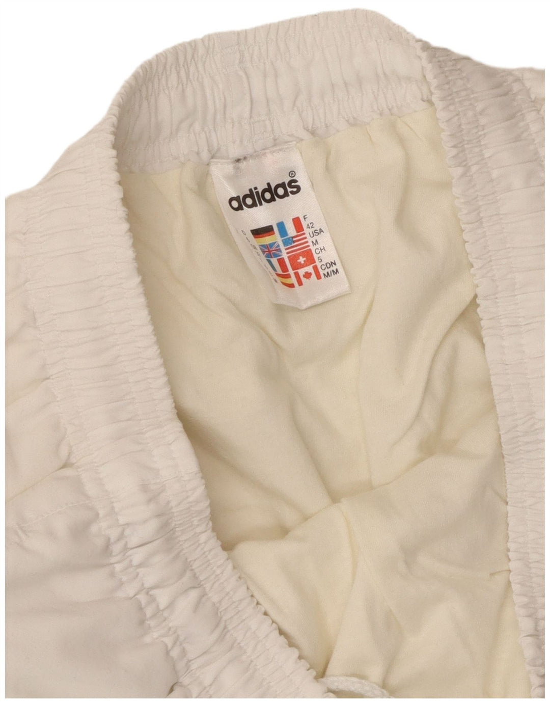 Adidas Short de sport pour homme en polyester blanc moyen