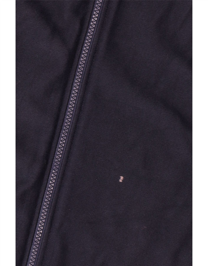 Marks & Spencer Veste Bomber Femme UK 16 Large Bleu Marine Coton