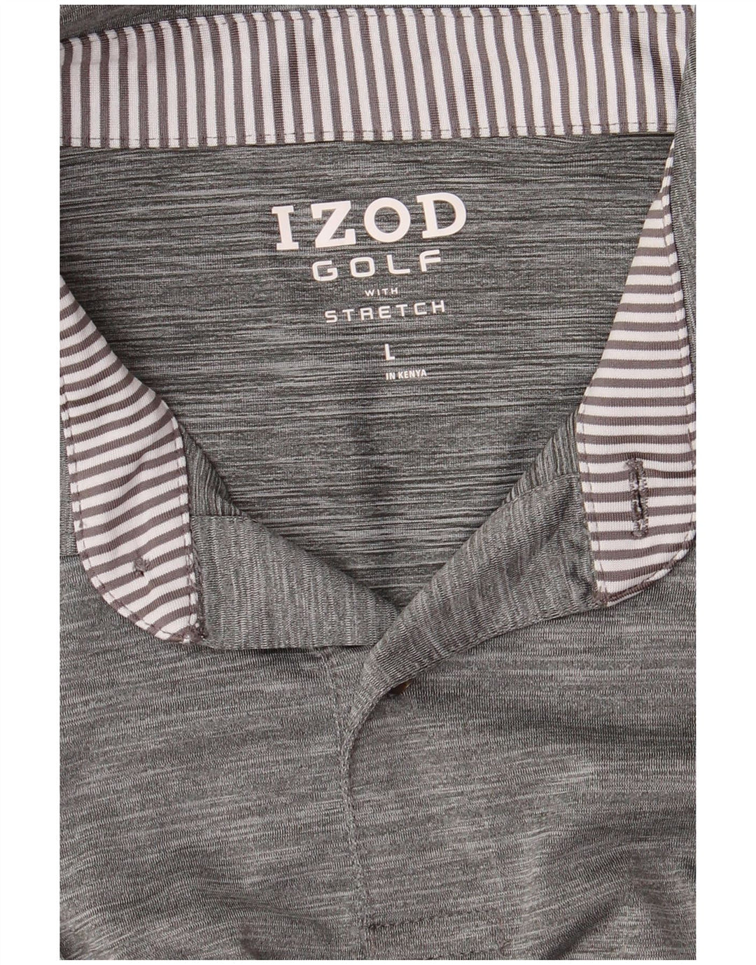 IZOD Polo de Golf Homme Grand Gris Moucheté