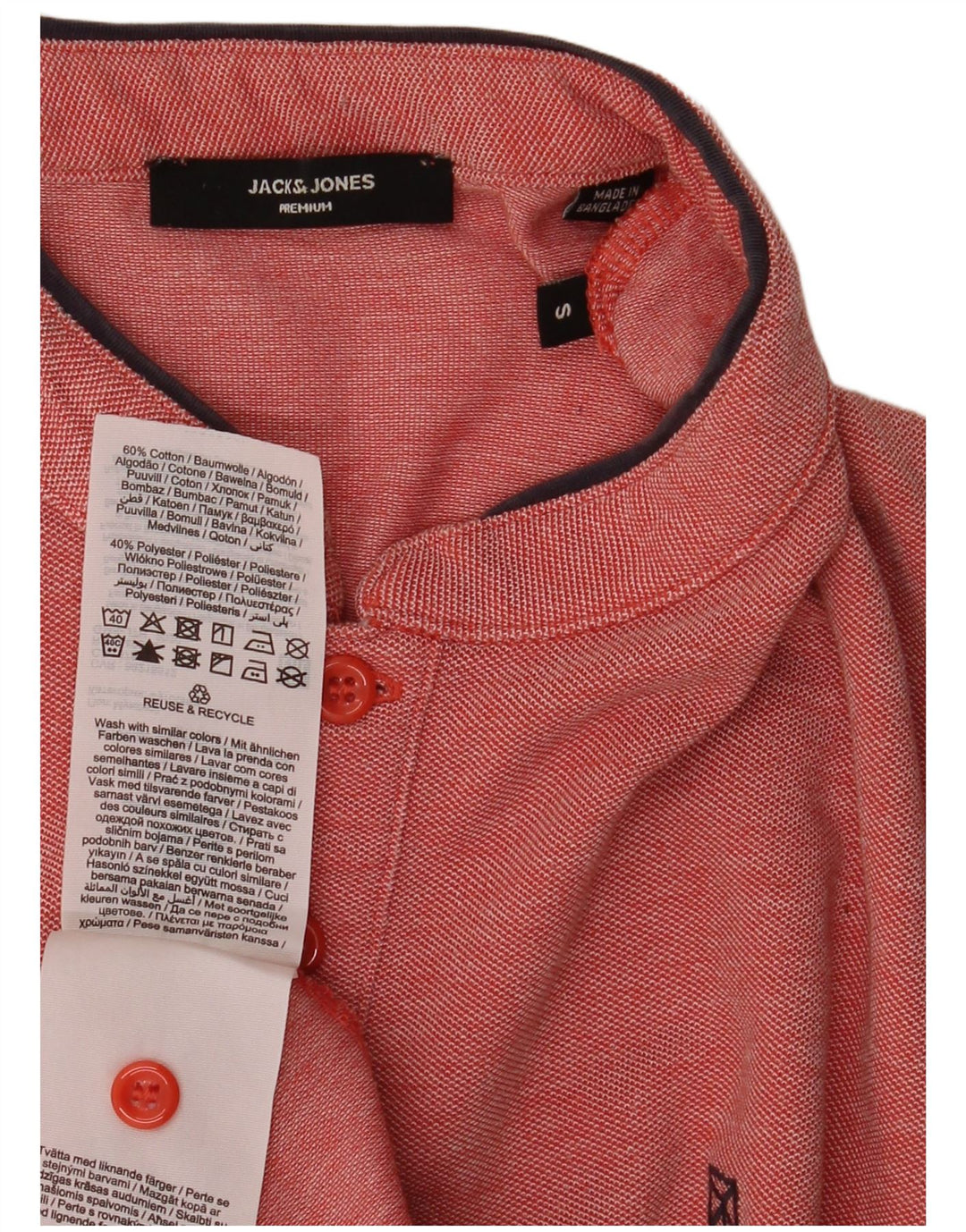 Jack & Jones Polo Homme Petit Rouge Coton