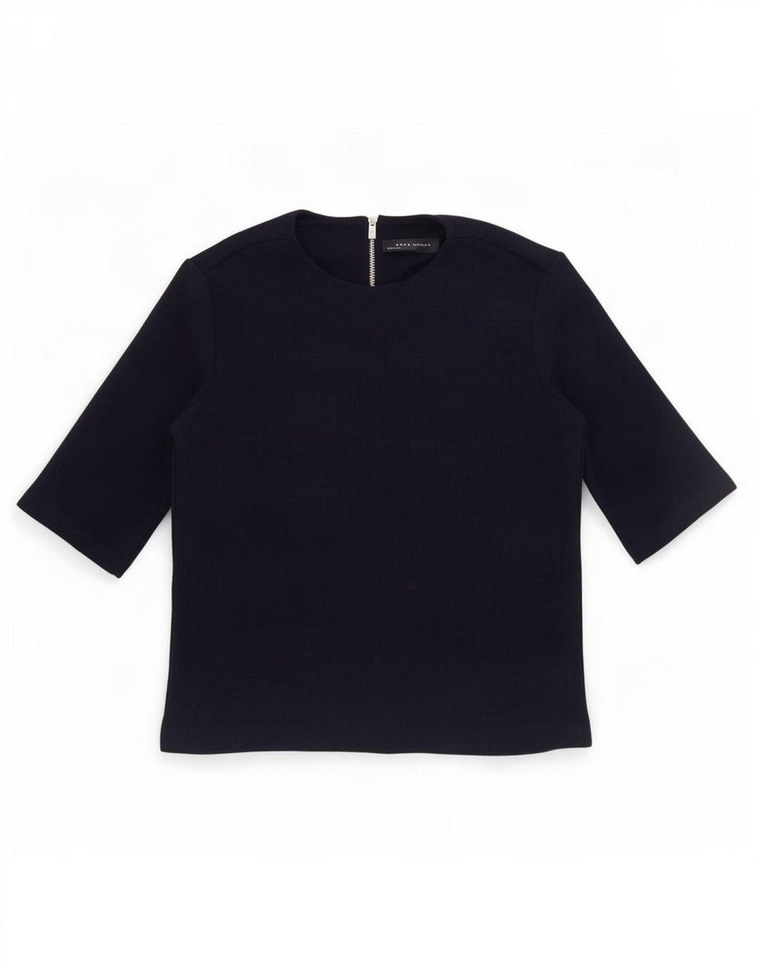Zara Femme Chemisier Top UK 10 Petit Bleu Marine