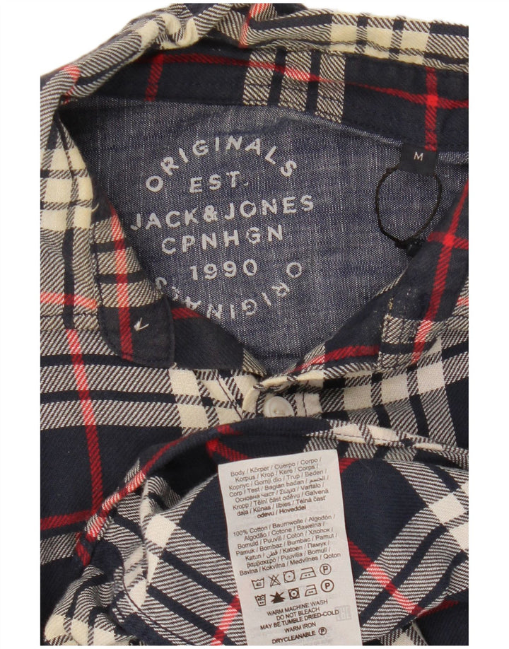 Jack & Jones Chemise Flanelle Homme Bleu Marine Moyen Carreaux Coton