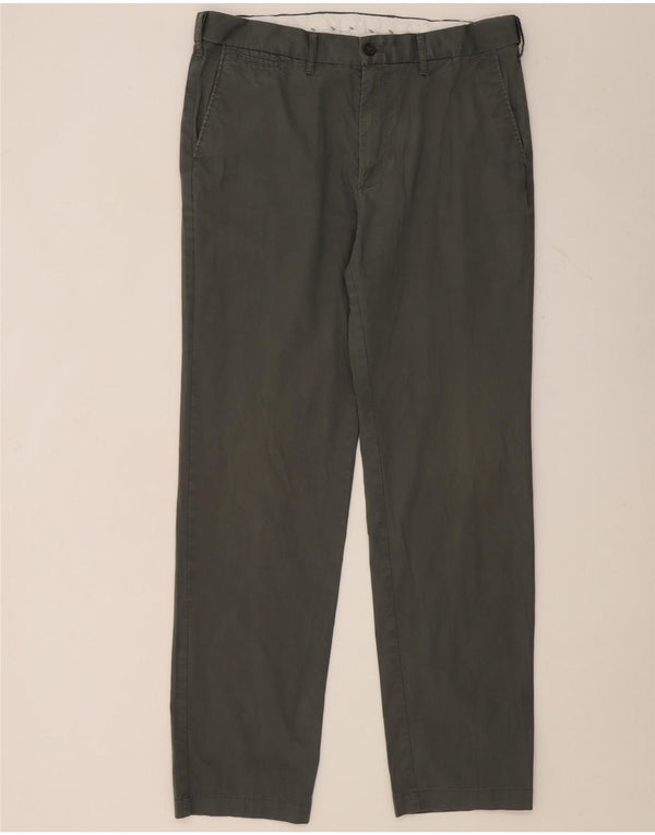 Marks & Spencer Pantalon Chino Coupe Regular Femme W36 L33 Coton Vert