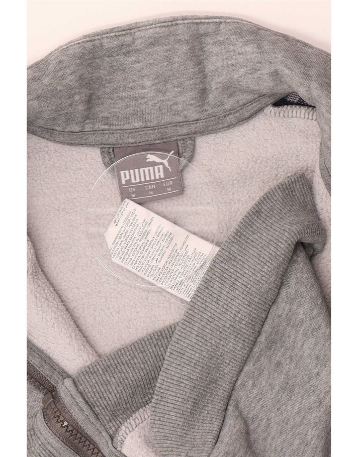 Puma Veste de Survêtement Graphique Homme Gris Moyen Colourblock Cotton