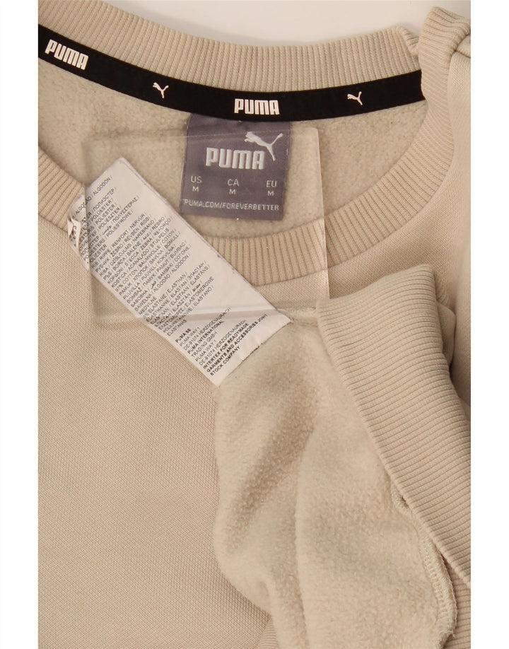 PUMA Sweat-shirt en coton beige moyen pour homme