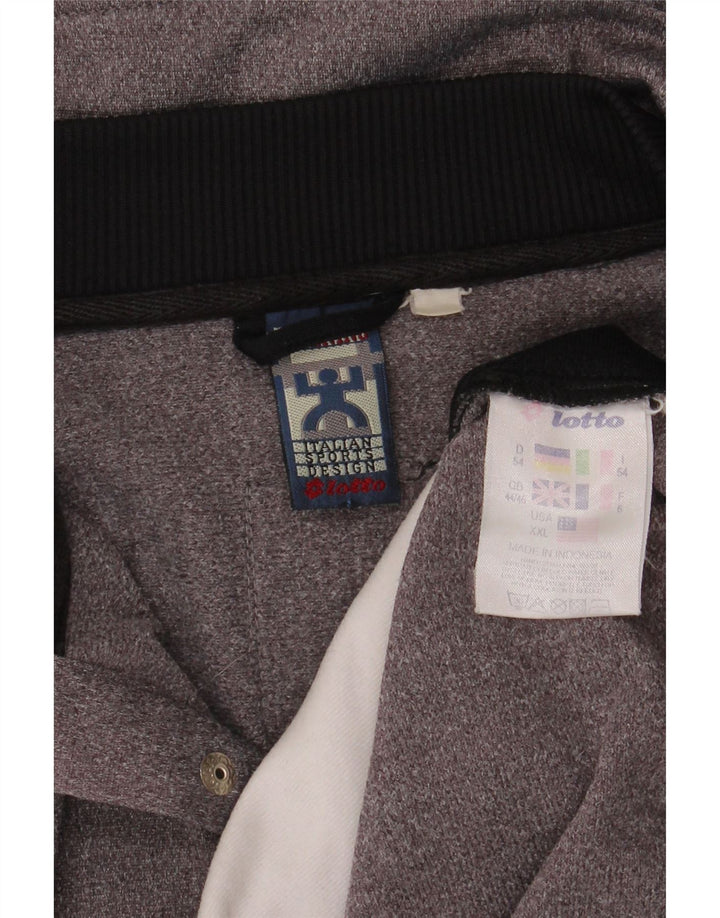 Lotto Veste de survêtement pour homme UK 44/46 2XL Gris Colorblock Polyester