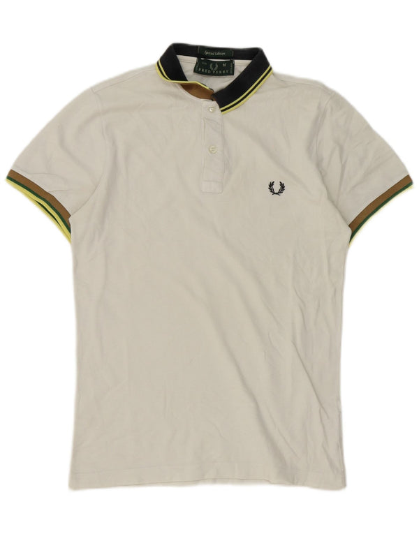 Fred Perry Polo Homme Blanc Moyen Coton