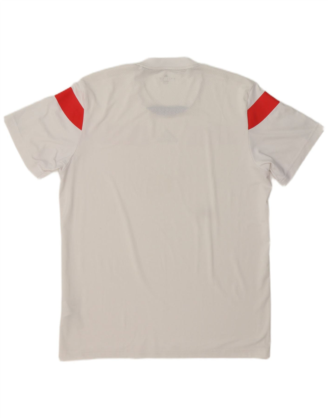 Adidas Hommes Climacool Graphic T-Shirt Top Large Blanc Colorblock Polyester