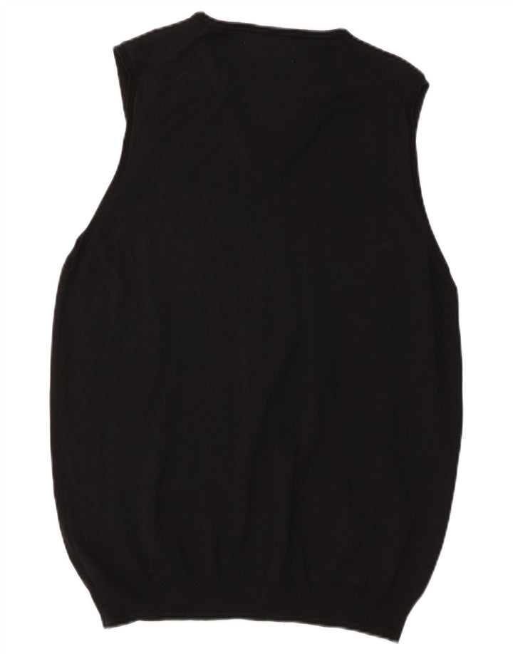 Zara Homme Débardeur Gilet Coton Noir Moyen
