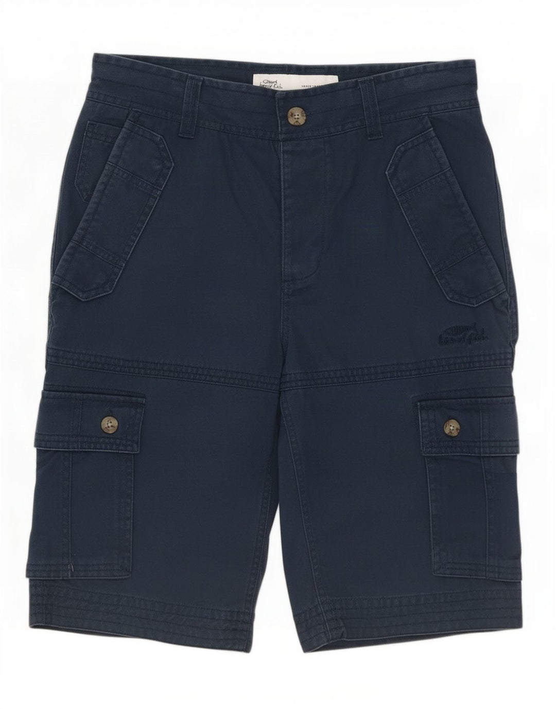 Weird Fish Short Cargo Homme Moyen W32 Bleu Marine Coton