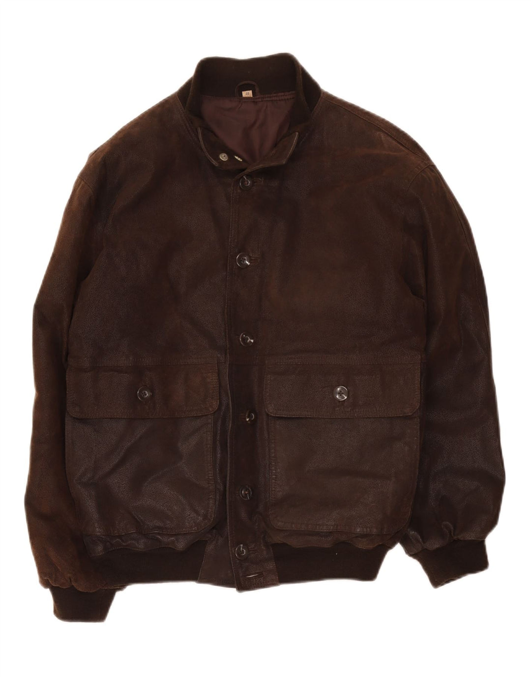 veste en cuir bomber homme vintage IT 48 Marron moyen