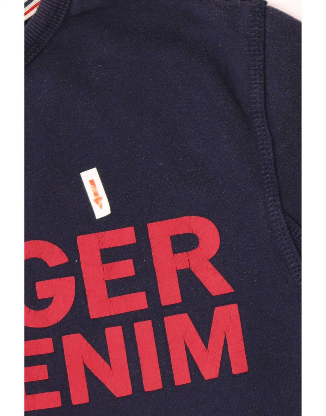 Tommy Hilfiger Sweat-shirt graphique pour homme en coton bleu marine moyen