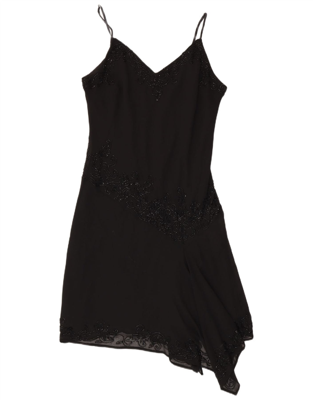 JMD Robe asymétrique pour femme UK 42 Medium Noir Polyester