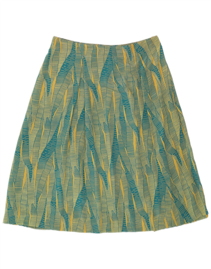 Lilla Jupe portefeuille plissée pour femme IT 42 Medium W29 Soie géométrique verte