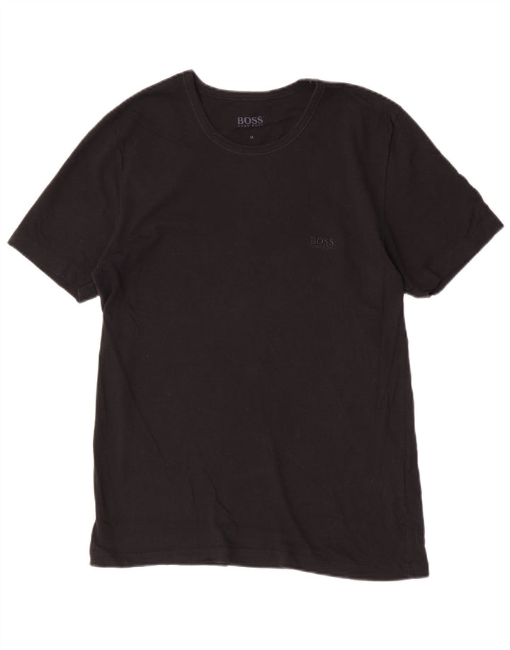 Hugo Boss Homme T-Shirt Top Coton Noir Moyen