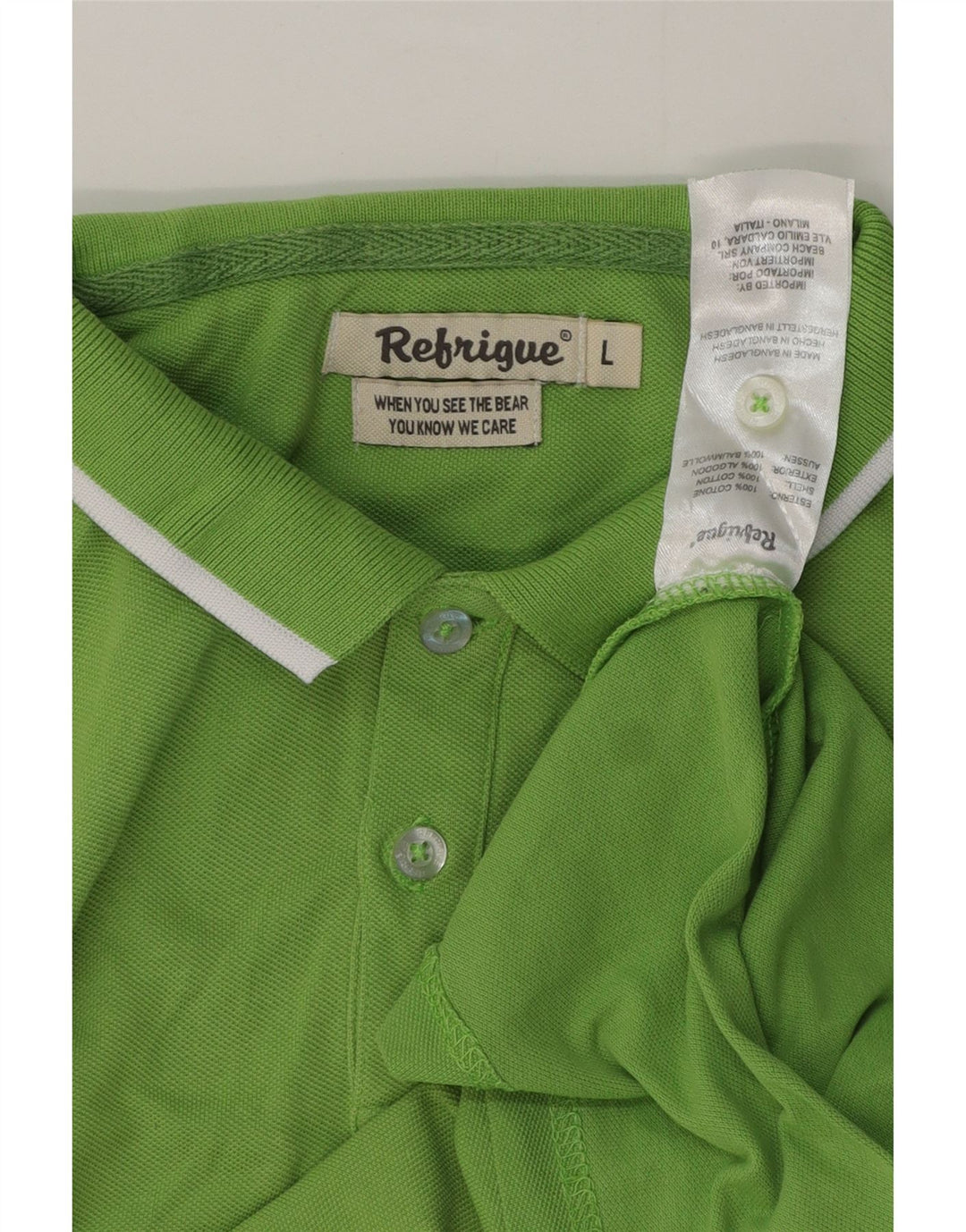 Refrigiwear Polo Homme Grand Coton Vert