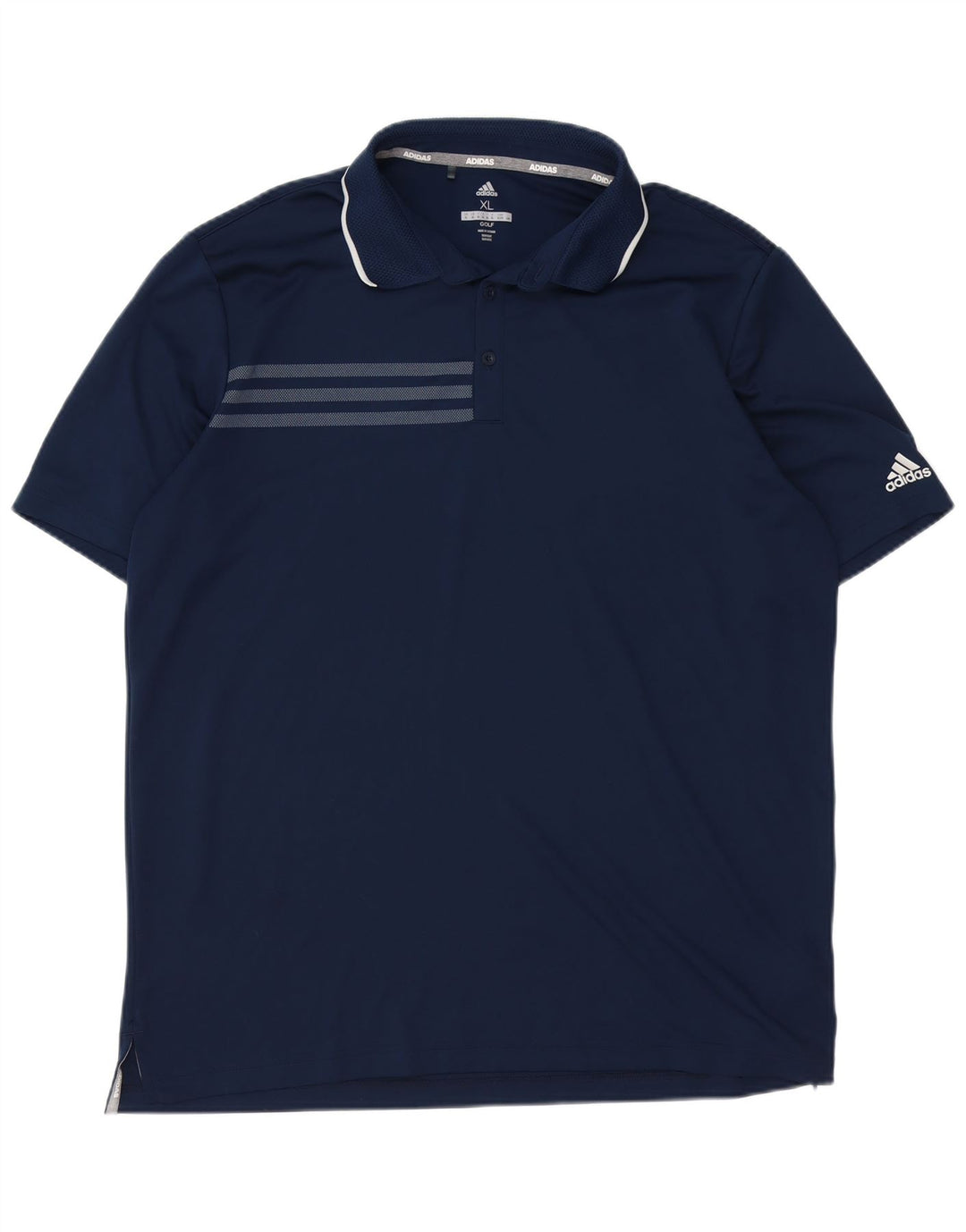 ADIDAS Polo Homme XL Bleu Marine Polyester