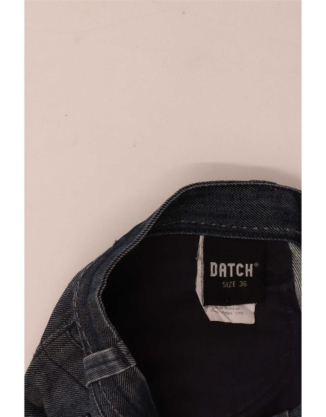 Datch Jean droit homme W36 L30 bleu marine coton