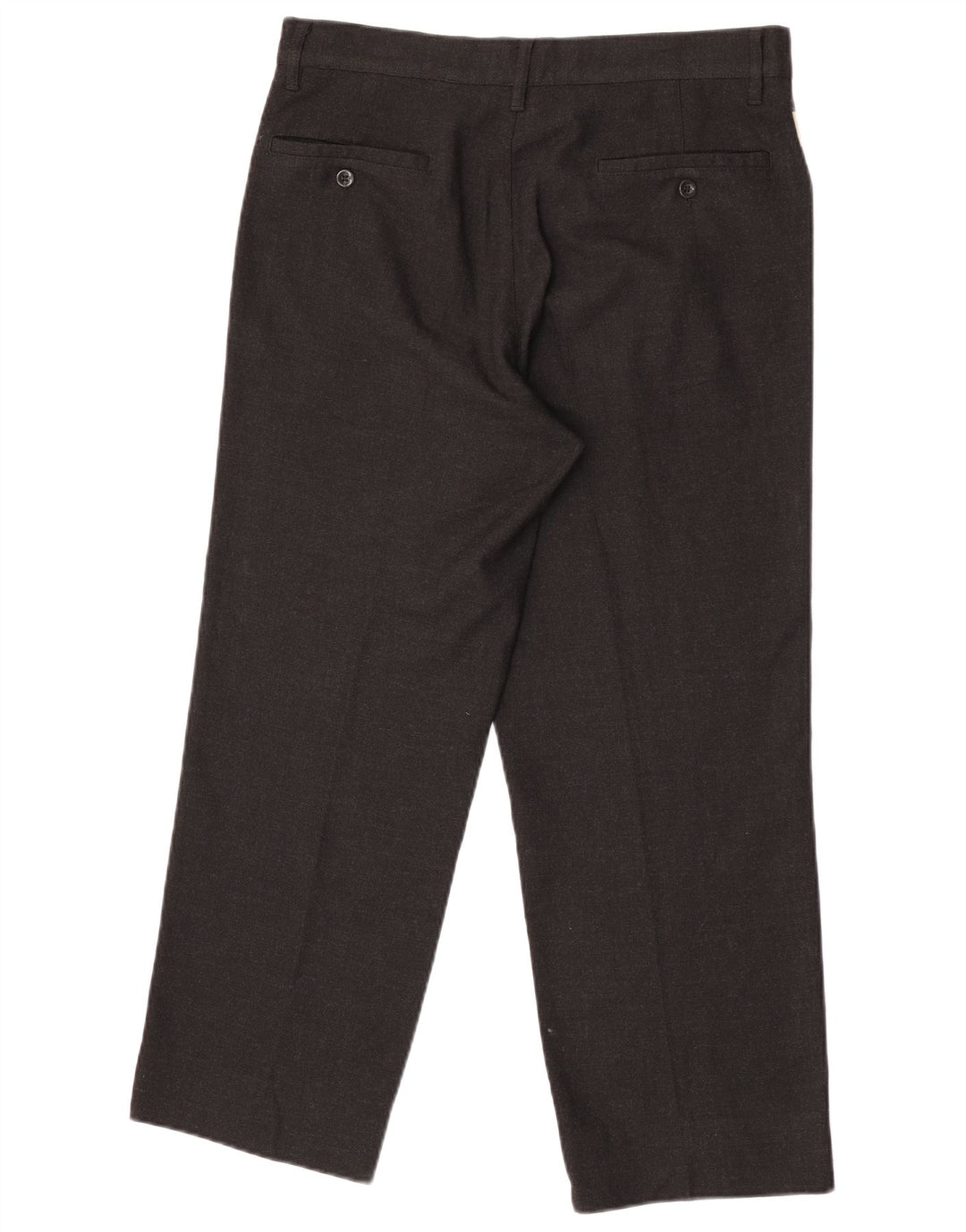 Armani Pantalon décontracté droit pour homme IT 48 Medium W32 L27 Noir Polyester