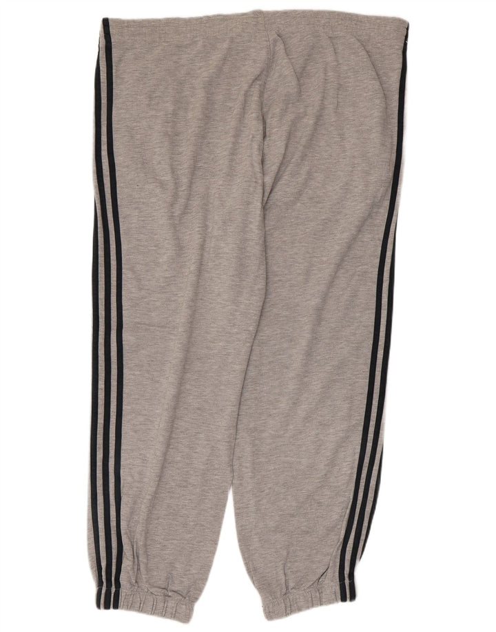 Adidas Pantalon de survêtement pour homme en coton gris Taille L
