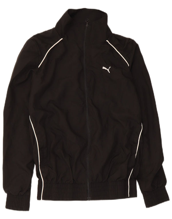Puma Veste de survêtement pour femme UK 10 Small Noir Polyester