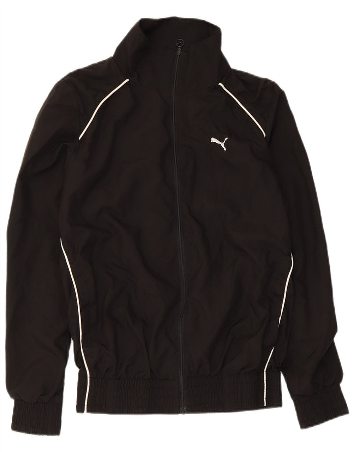 Puma Veste de survêtement pour femme UK 10 Small Noir Polyester