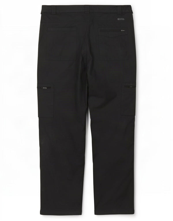 Mountain Warehouse Pantalon cargo de randonnée pour homme W36 L29 Noir Polyester