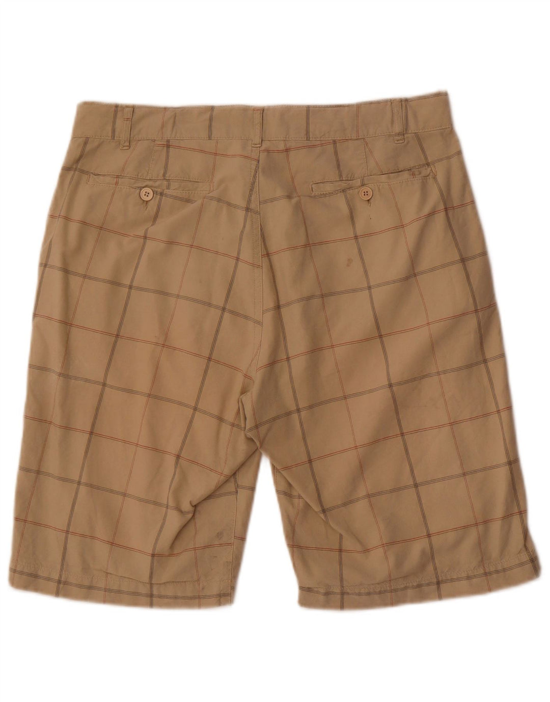 Converse Short Chino Homme Medium W32 Beige à Carreaux Coton